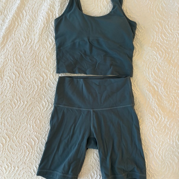 Aritzia TNA Teal Workout set - Picture 1 of 2